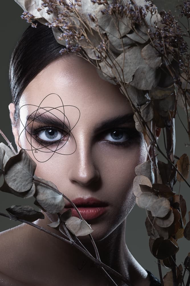 Enigmatic Gaze Portrait by Farid Kazamil — canvas wall art