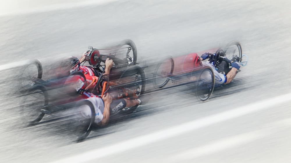 Blurred Racing Motion by Bruno Flour — canvas wall art