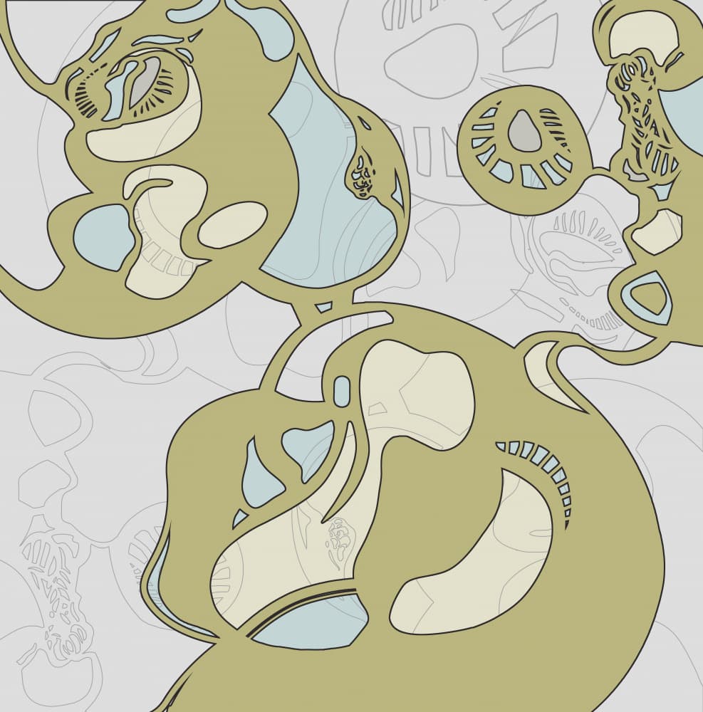 Fluid Organic Forms by Alejandra Winkhaus — canvas wall art