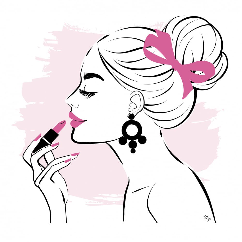 Chic Beauty Routine by Martina — canvas wall art