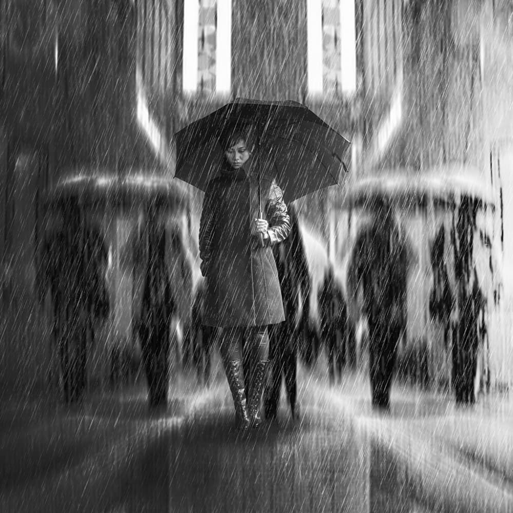 Rainy City Solitude by Antonyus Bunjamin (Abe) — canvas wall art