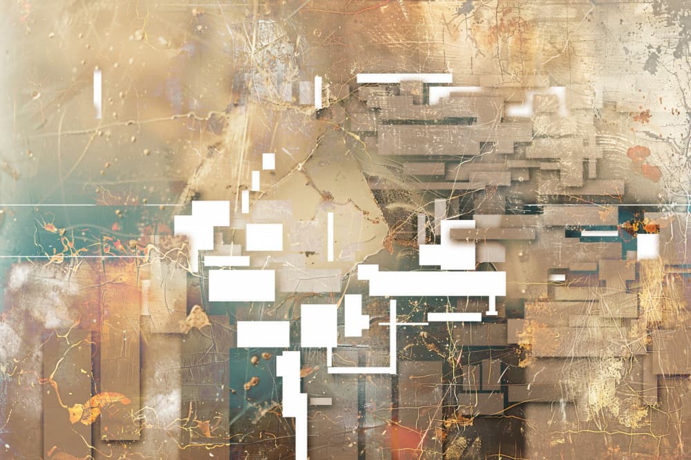Fragmented Urban Abstract by Rafal Kulik — canvas wall art