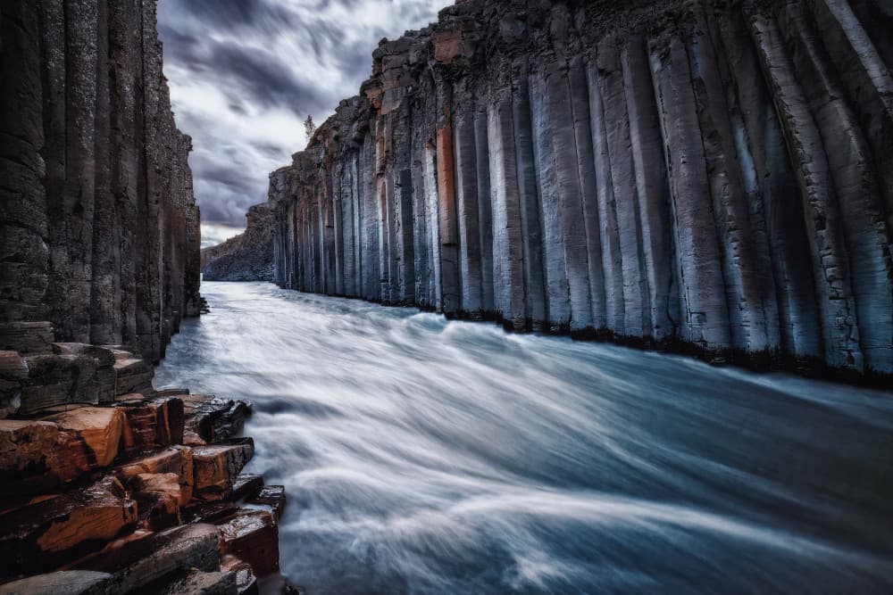 Majestic Basalt Gorge by Martin Kucera EFIAP AZSF — canvas wall art