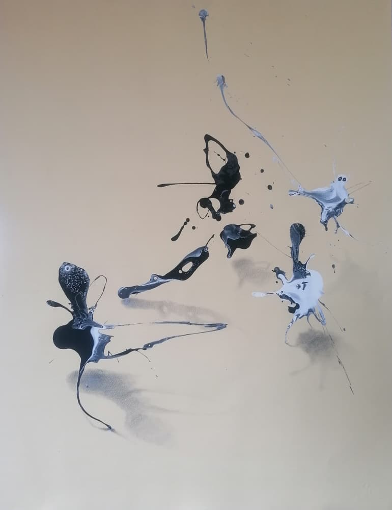Dynamic Paint Splashes by Stefano Mazzolini — canvas wall art