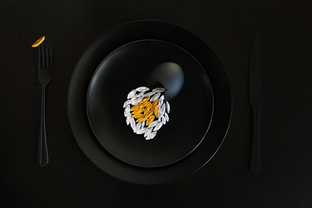 Black Egg Golden Heart by Victoria Glinka — canvas wall art