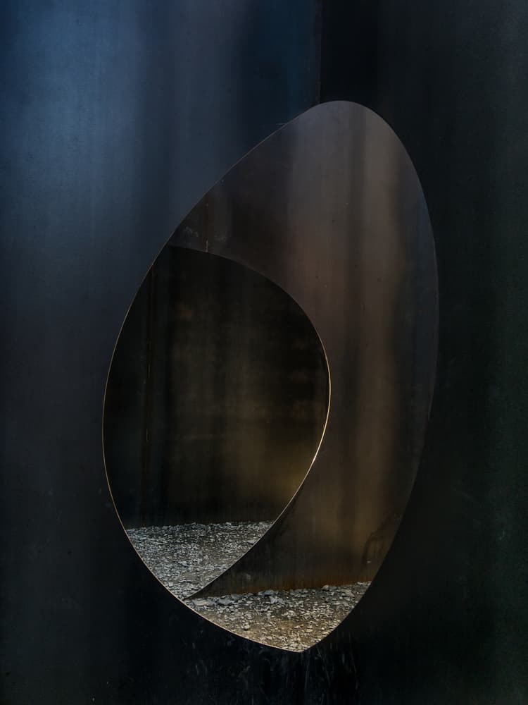 Dark Metal Abstract by Luc Vangindertael (laGrange) — canvas wall art
