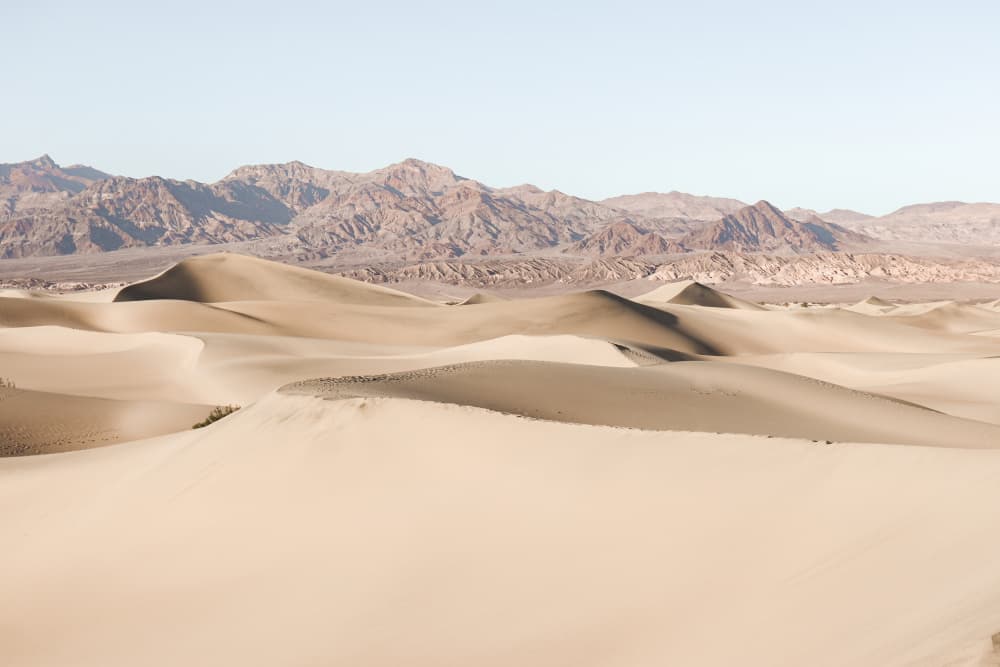 Desert Mountain Landscape by Henrike Schenk — canvas wall art