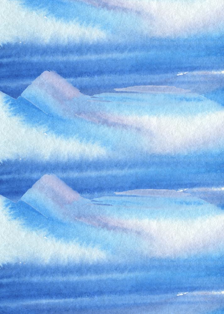 Serene Blue Waves by RS LAB STUDIO — canvas wall art