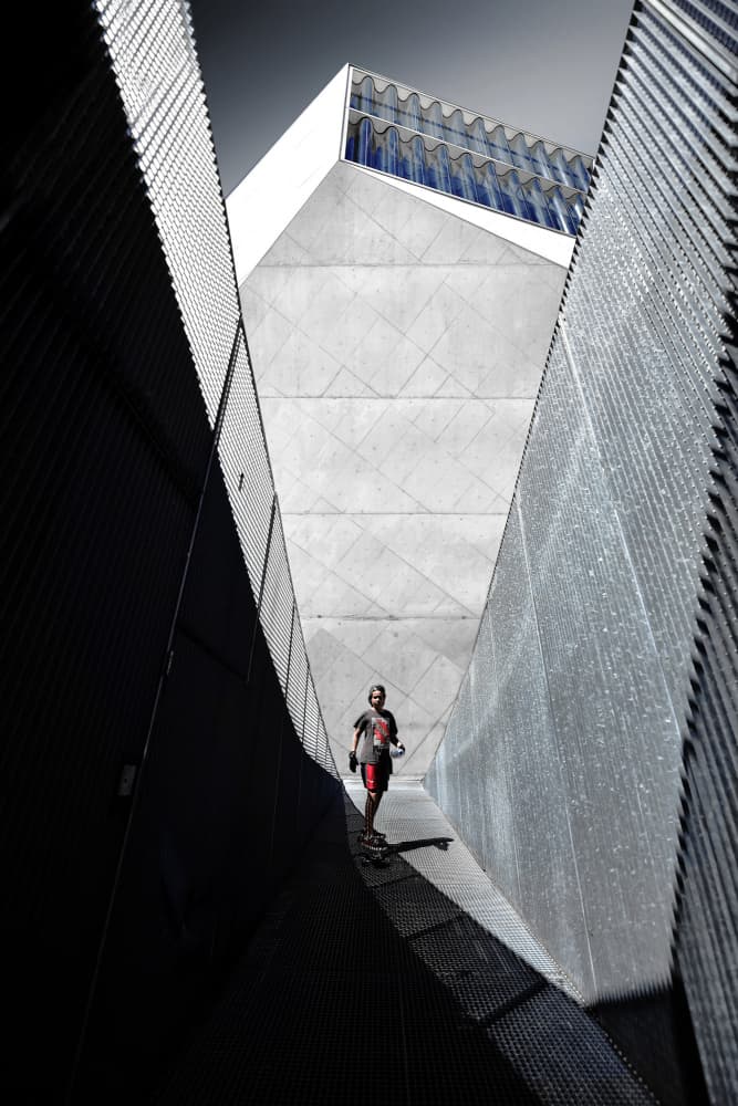 Urban Skater Geometry by Jorge Pimenta — canvas wall art
