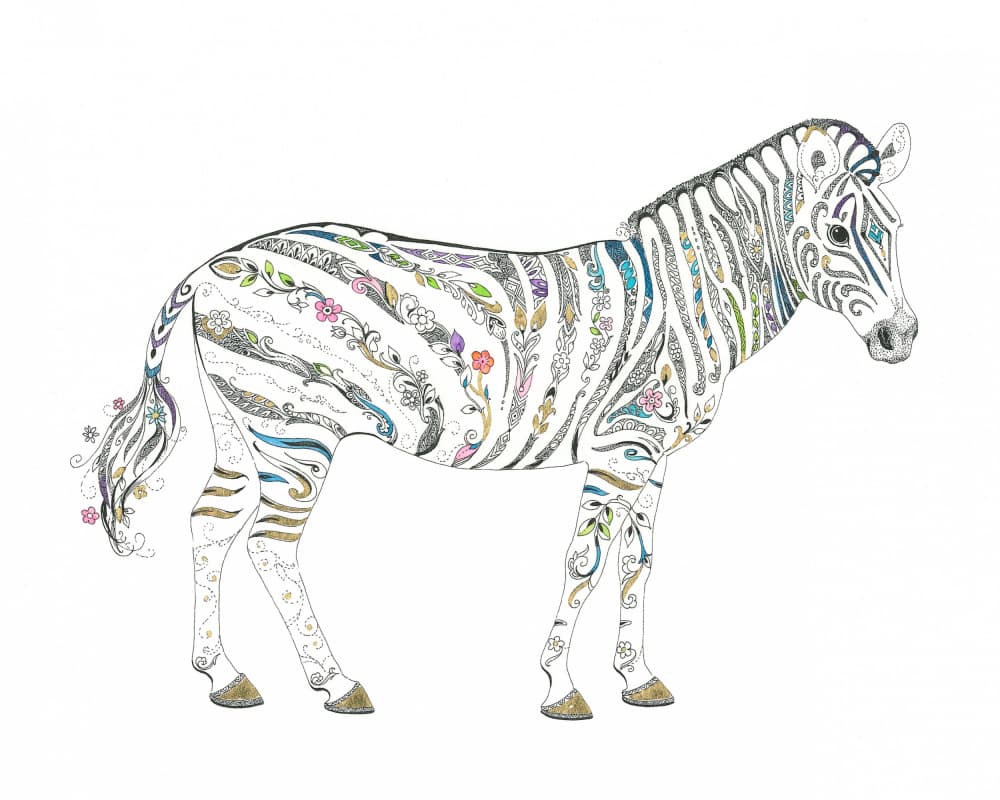 Zebra Delicate Tints by Isabelle Brent — canvas wall art