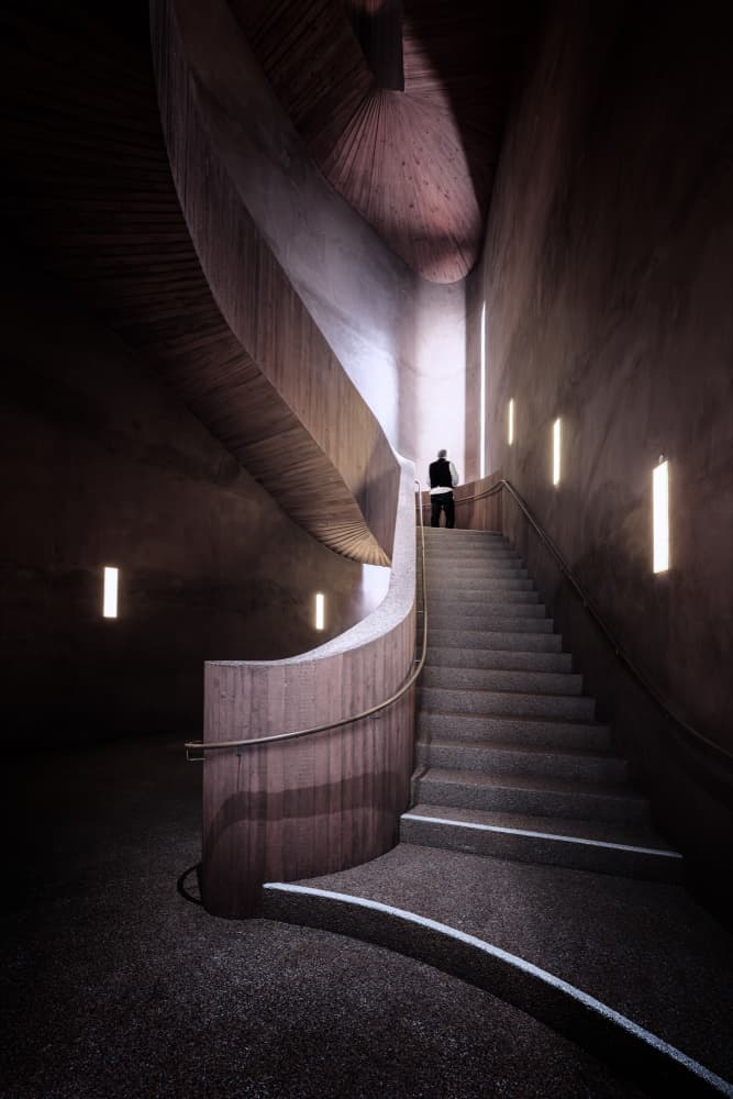 Man on Grand Staircase by fotomarion — canvas wall art