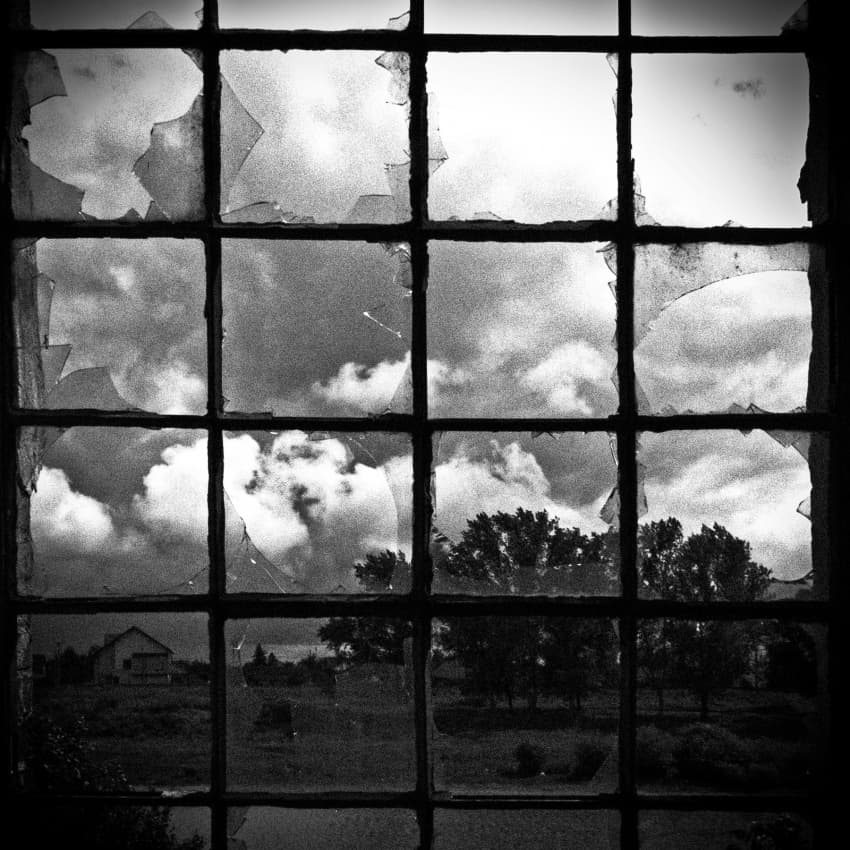 Broken Window View by Codrin Lupei — canvas wall art