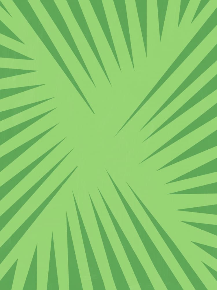 Radiant Green Pattern by Little Dean — canvas wall art