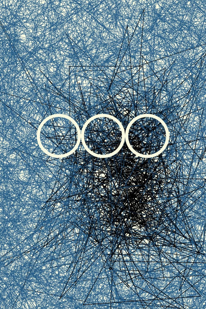 Geometric Line Circles by Petr Strnad — canvas wall art