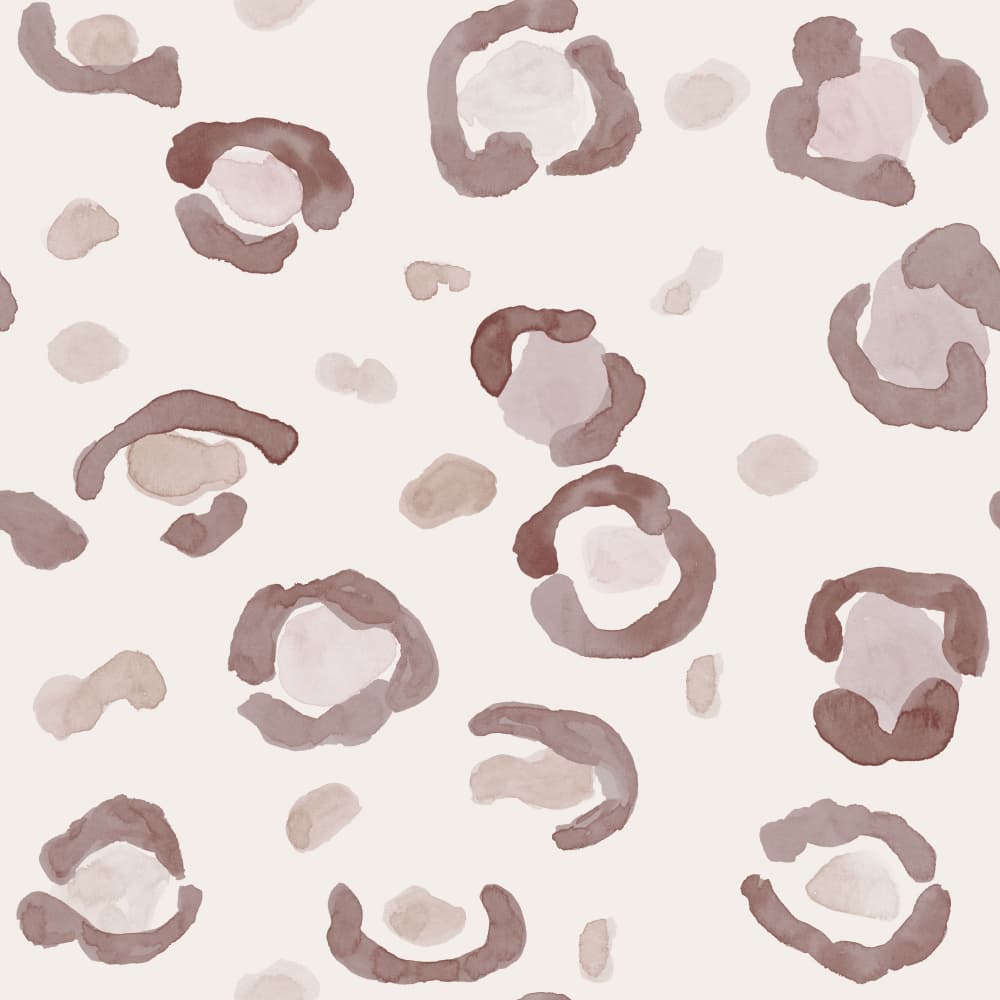 Soft Watercolor Leopard Spots by Irene Demetri — canvas wall art