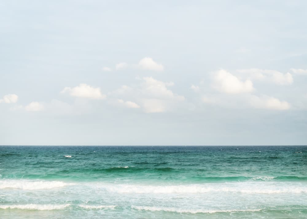 Serene Ocean Horizon by Lynann Colligan — canvas wall art
