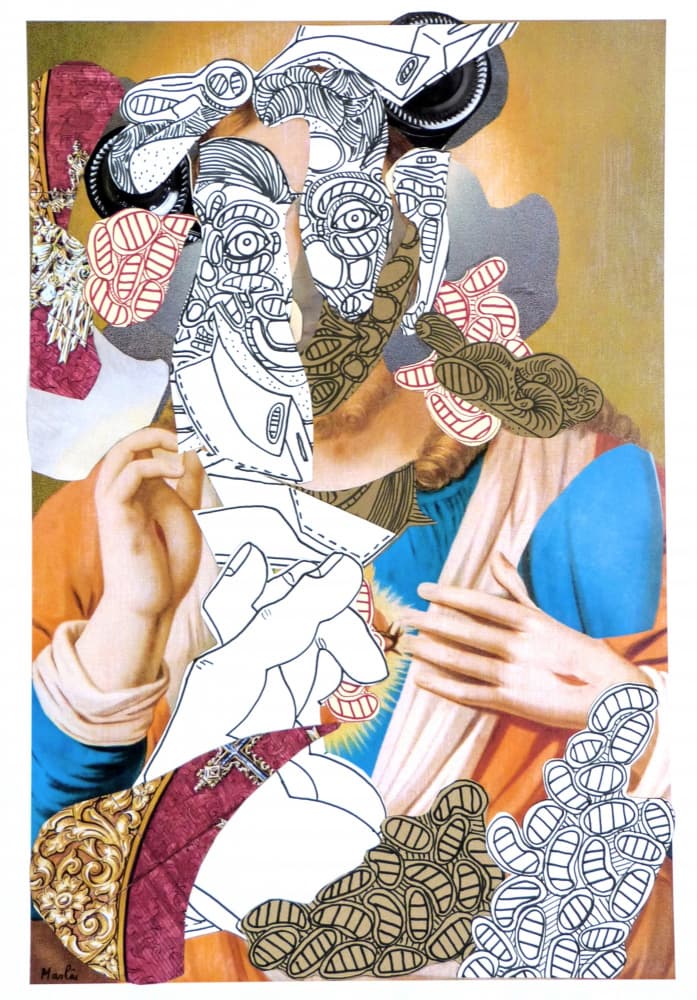 Surreal Faces Collage by Pascal Marlin — canvas wall art