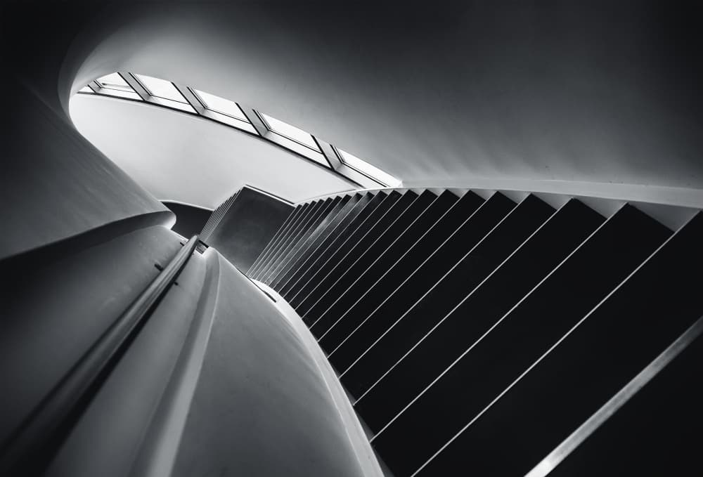 Modern Spiral Ascent by Gerard Jonkman — canvas wall art