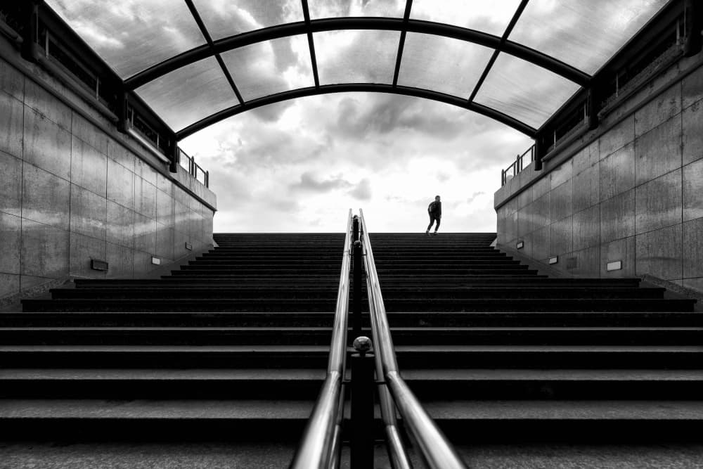 Solitary Urban Climb by Jurij Bizjak — canvas wall art