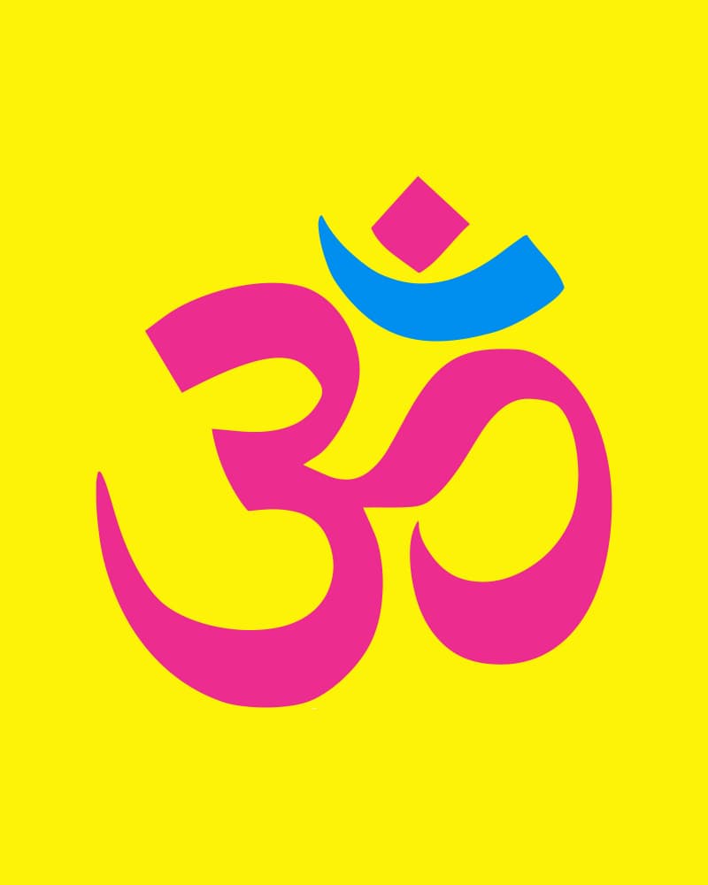 Vibrant Om Symbol by Emiliano Deificus — canvas wall art