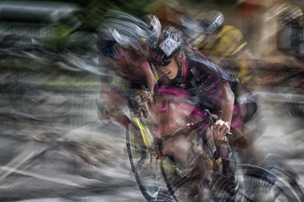 Dynamic Cycling Motion by Milan Malovrh — canvas wall art