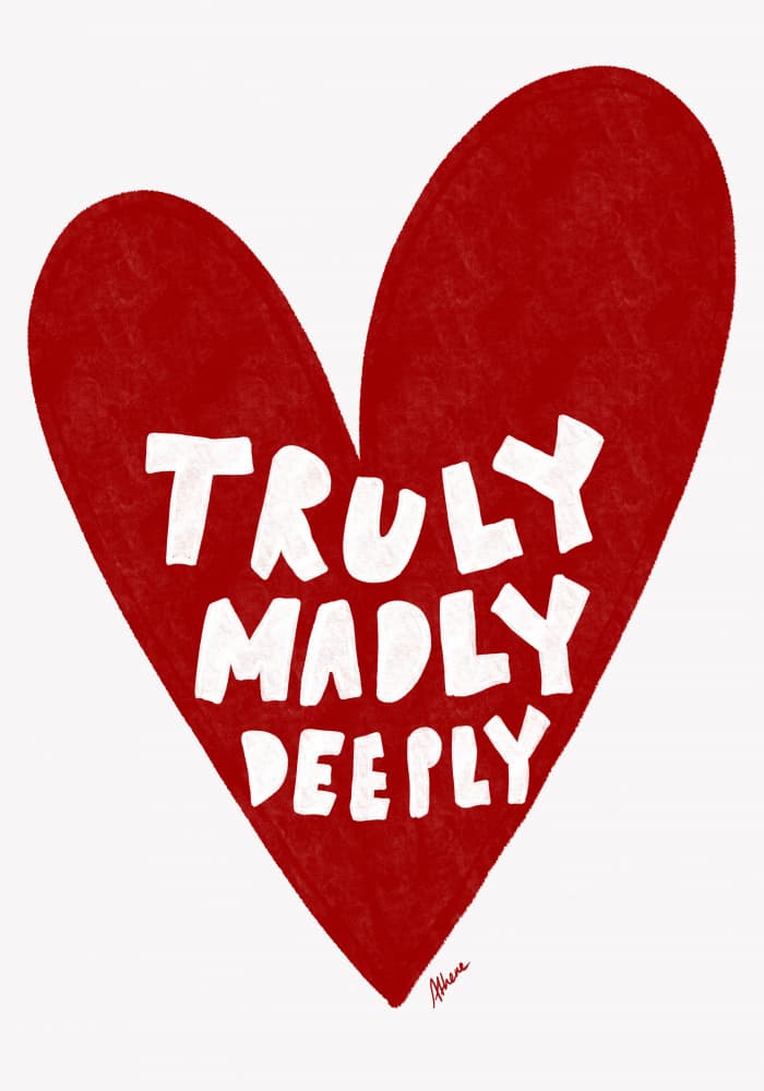 Truly Madly Deeply by Athene Fritsch — canvas wall art
