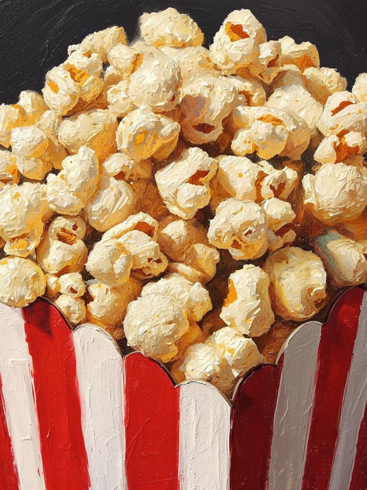 Movie Popcorn by Ohkimiko — canvas wall art