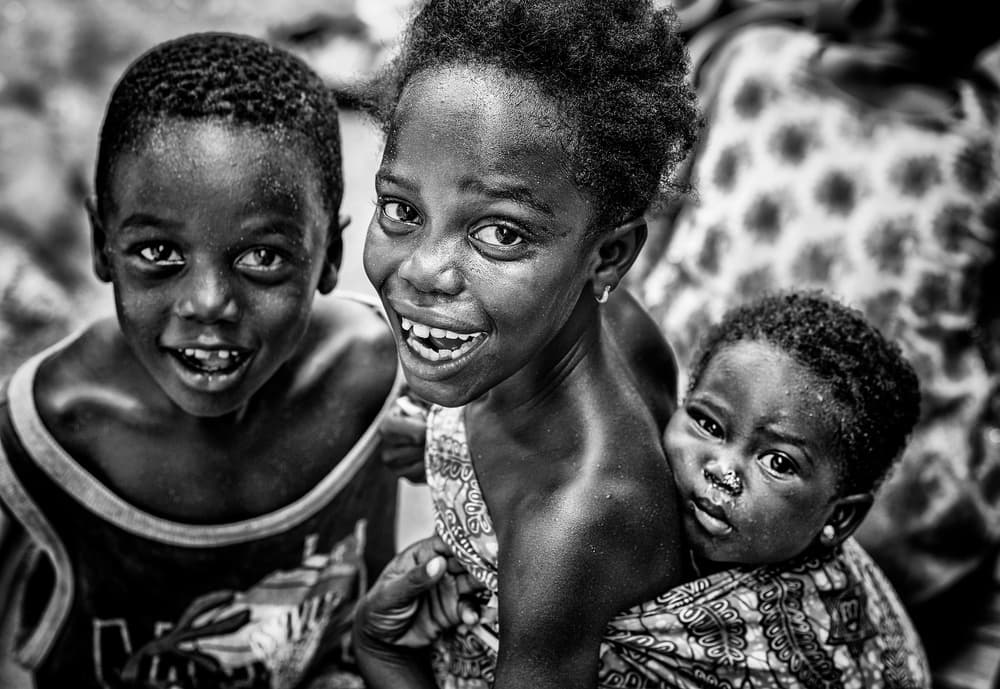 Smiling African Children by Joxe Inazio Kuesta Garmendia — canvas wall art