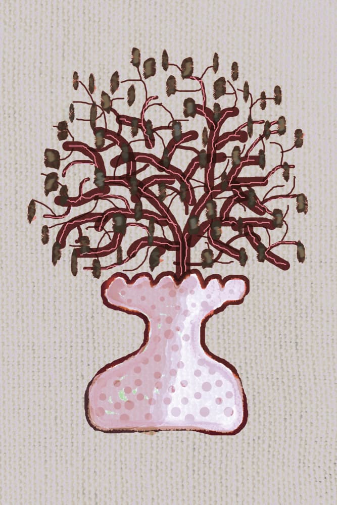 Whimsical Pink Tree by Christina Sillen — canvas wall art