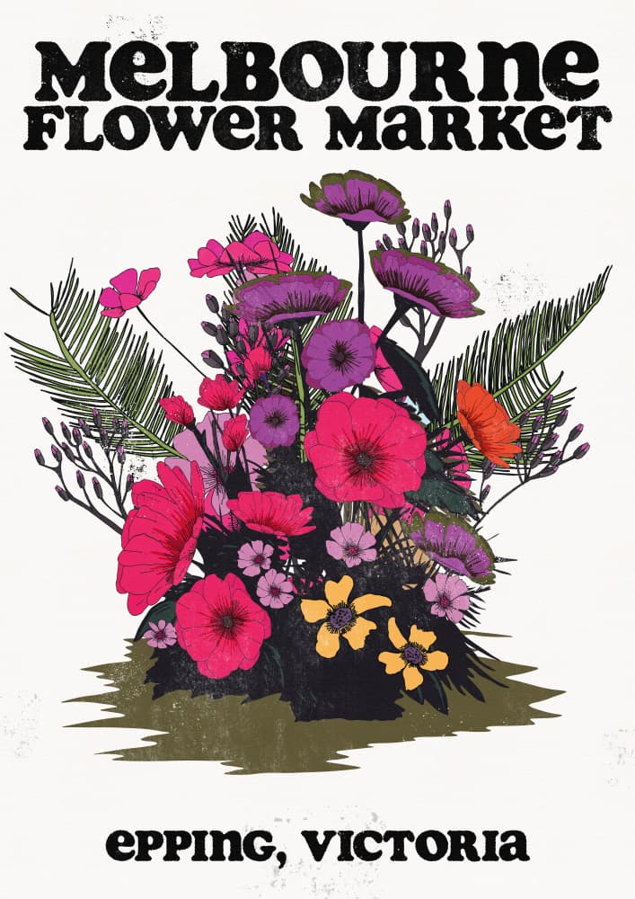 Vibrant Melbourne Blooms by Nicholas — canvas wall art