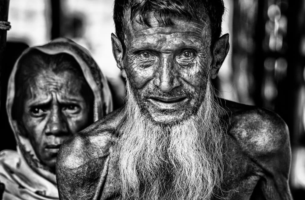 Wise Faces Black White by Joxe Inazio Kuesta Garmendia — canvas wall art