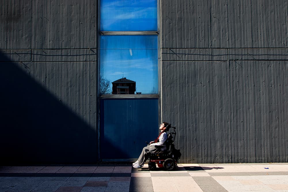 Urban Reflection Solitude by Massimo Della Latta — canvas wall art