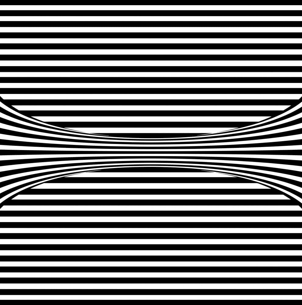Abstract Stripe Illusion by Carlos Perez Del Moro — canvas wall art