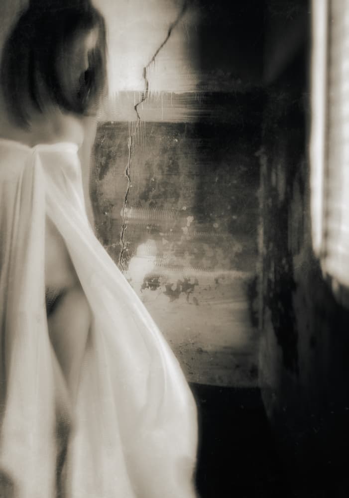 Ethereal Woman Fading by Charlaine Gerber — canvas wall art