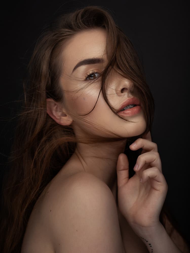 Alluring Beauty Portrait by Martin Krystynek MQEP — canvas wall art