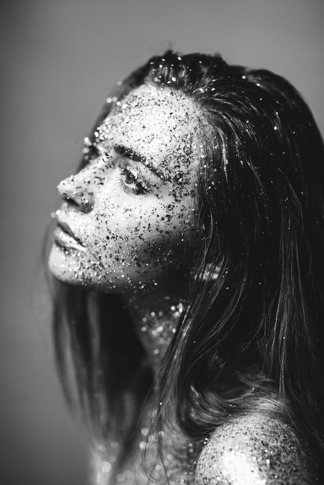 Glamorous Glitter Gaze by Artem Vasilenko — canvas wall art