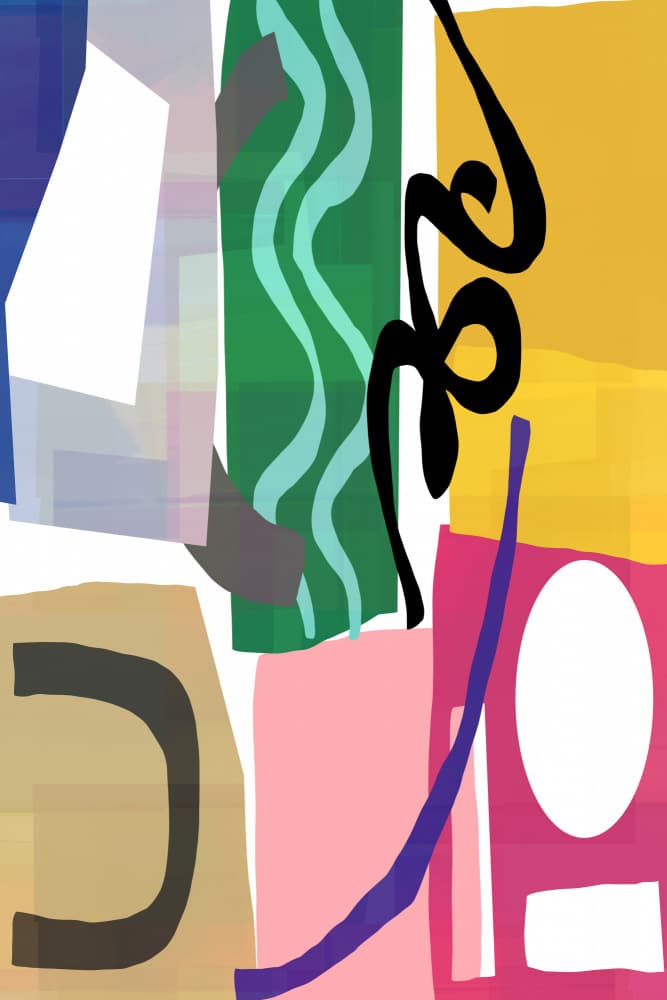 Colorful Abstract Composition by cartissi — canvas wall art