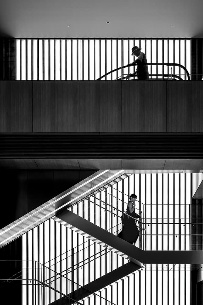 Architectural Silhouettes by Tomoshi Hara — canvas wall art
