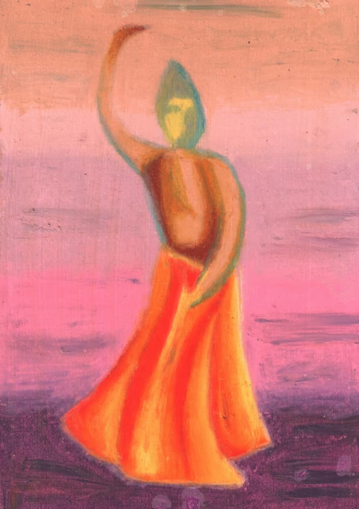 Spiritual Sunset Dance by Kulik — canvas wall art