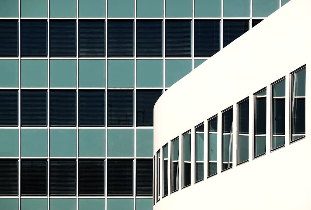 Modern Architectural Forms by Hans-Wolfgang Hawerkamp — canvas wall art
