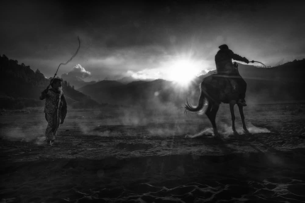 Riders in Dust by Arief Siswandhono — canvas wall art