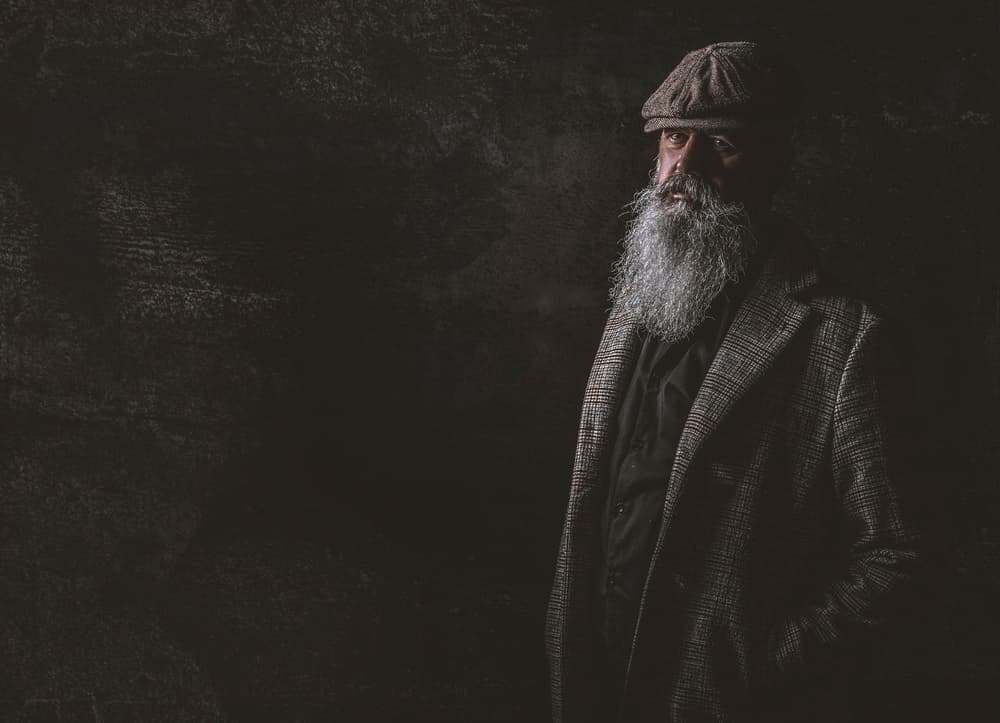Moody Bearded Gentleman by gNo — canvas wall art