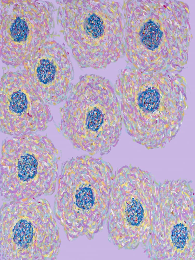 Pastel Floral Pattern by Helen Joynson — canvas wall art