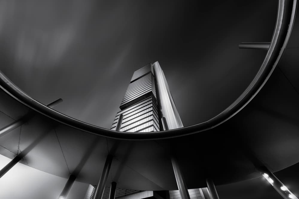 Towering Urban Curve by Jorge Ruiz Dueso — canvas wall art