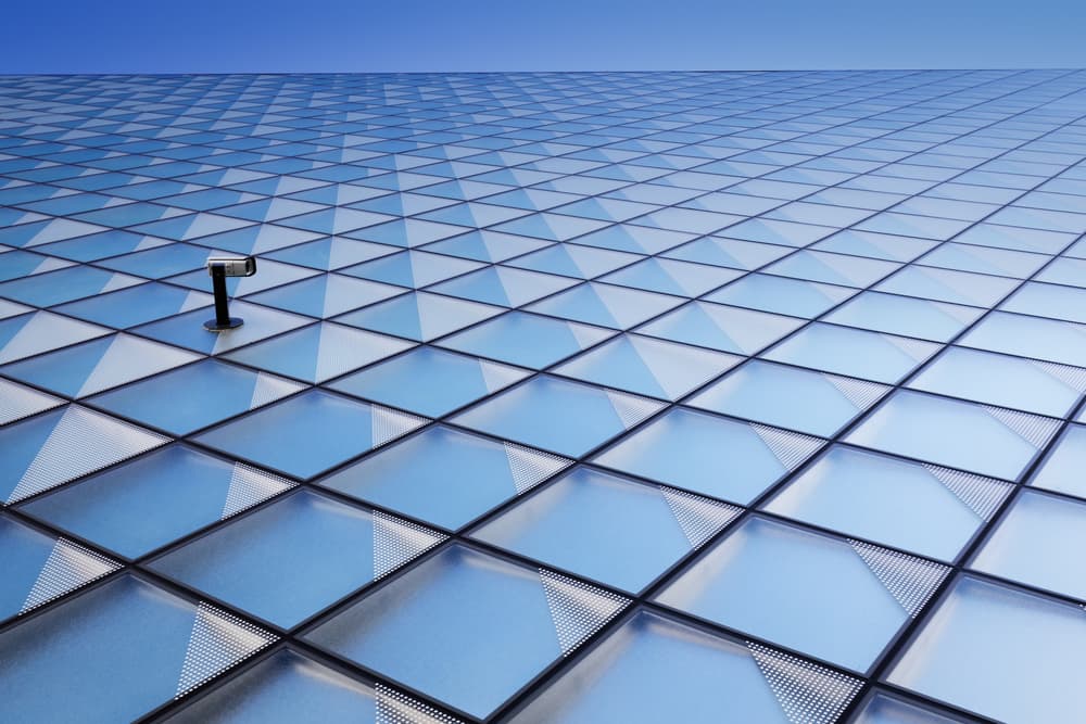 Modern Glass Sky Facade by Peter Pfeiffer — canvas wall art