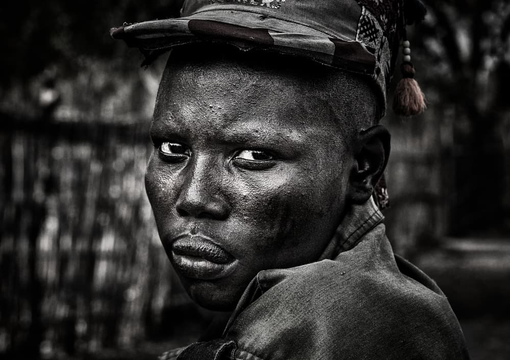Intense Young Gaze by Joxe Inazio Kuesta Garmendia — canvas wall art