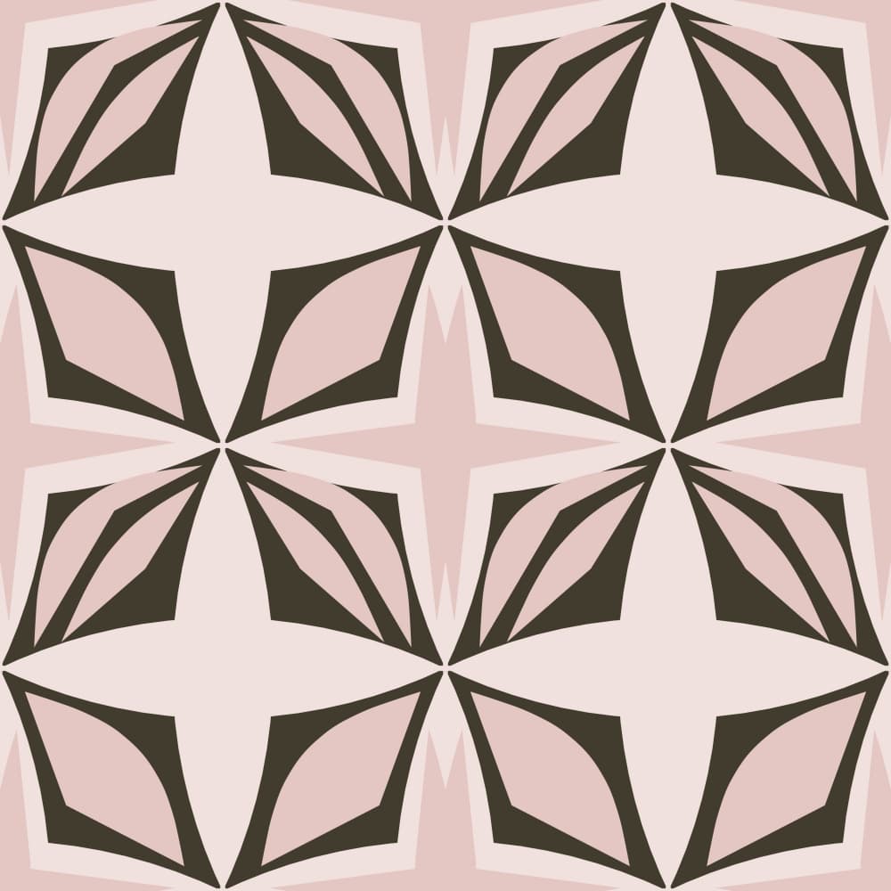 Pink Petal Geometry by Josie George — canvas wall art