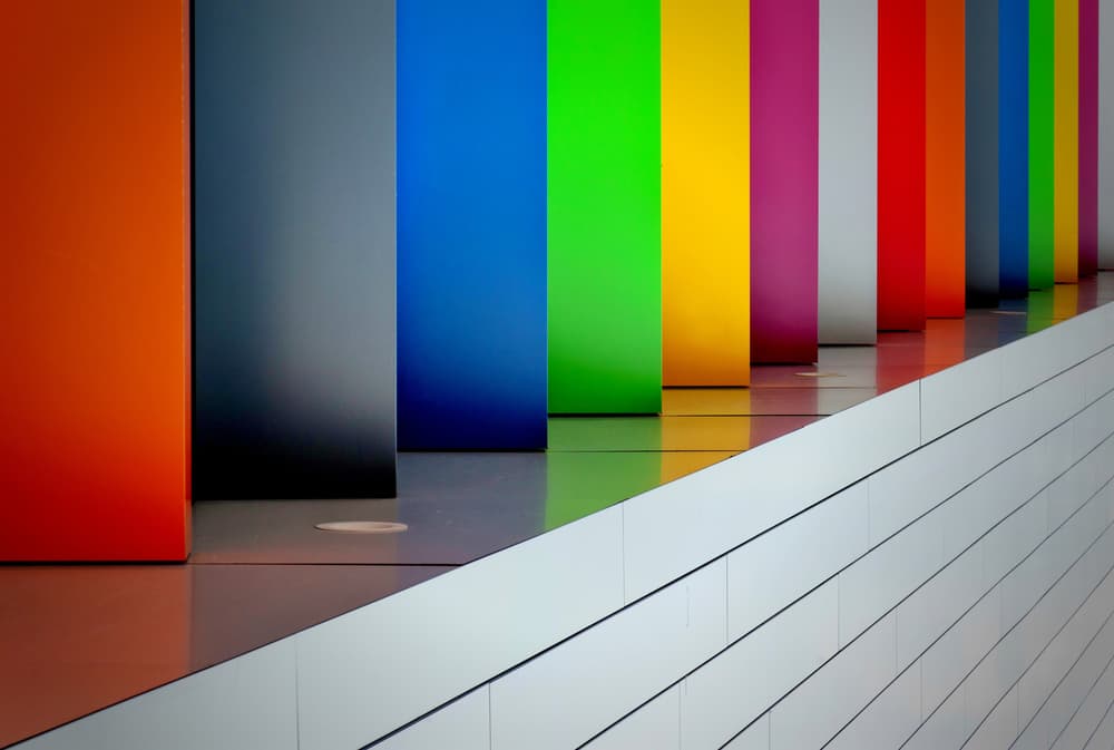 Vibrant Color Columns by Jeroen van de Wiel — canvas wall art