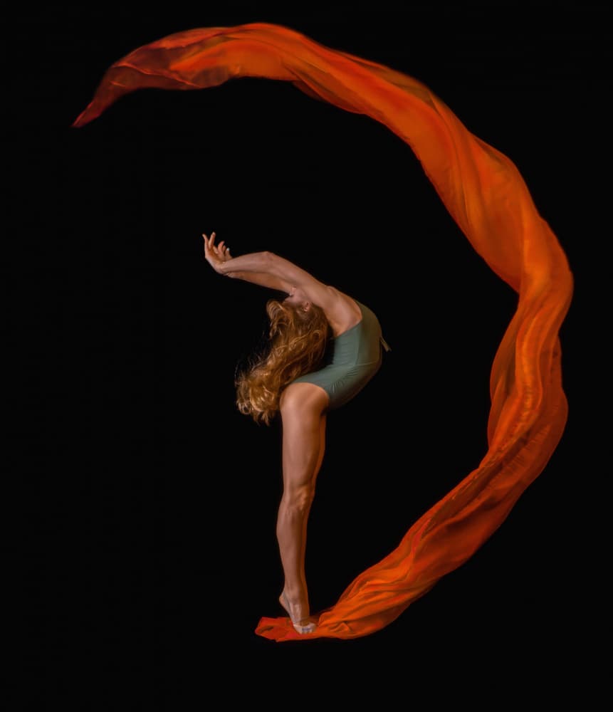 Dynamic Fabric Dance by Svetlana Kirzh — canvas wall art
