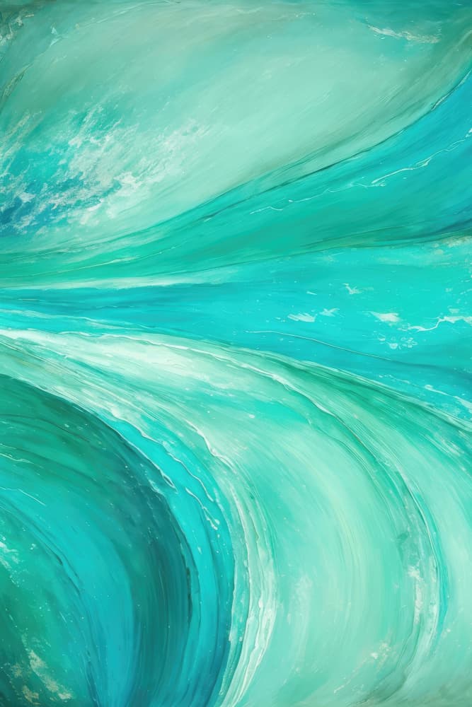 Turquoise Ocean Flow by Alpenglow Workshop — canvas wall art